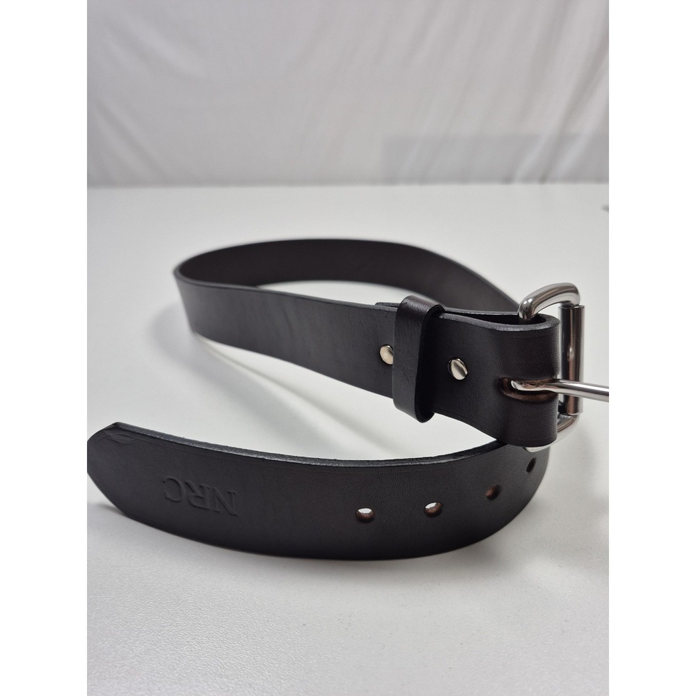 Filson Belt Mens 30 Brown Bridle Leather Work Silver Buckle Made USA Style 63202